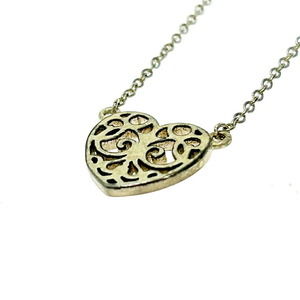 Tiffany Enchanted Heart Necklace Silver